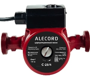 Насос циркуляционный с кабелем Alecord 25/4 180