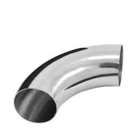 Отвод поручня AISI 304 38.1x1.5x120 под сварку, удлиненный (зеркало)