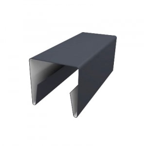 Планка заборная 0,45x23x10x16x2000 RAL7024 графитовый-серый