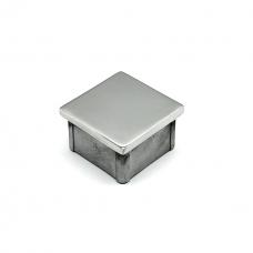 Заглушка для трубы квадратная AISI 304 40х40х1.5  зеркало